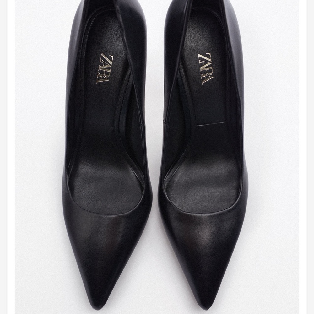 Zara 100% Leather Heels - Picture 3 of 7